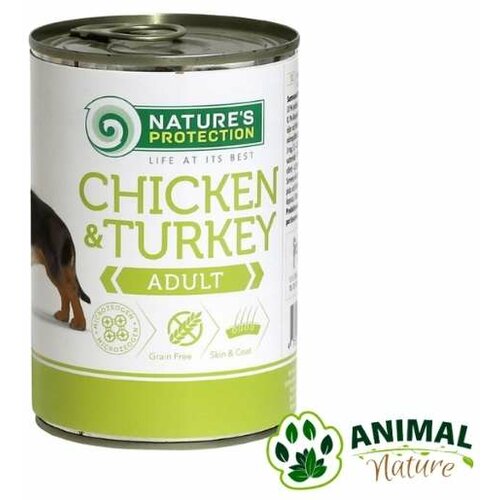 Natures Protection vlažna hrana za pse sa ćuretinom i piletinom Slike