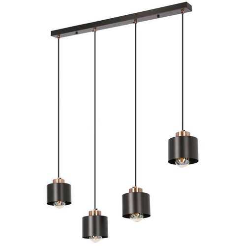 Candellux Lighting Črna kovinska viseča svetilka 12x75 cm Olena - Candellux Lighting Cene