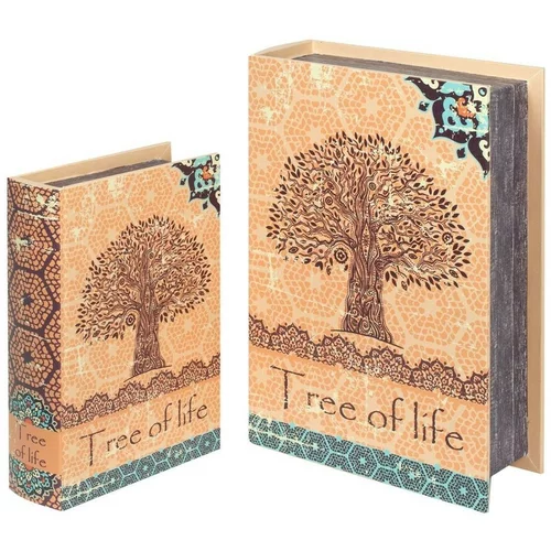 Signes Grimalt Košare, škatle in košarice Škatle Za Knjige 2U Tree Life Book Oranžna