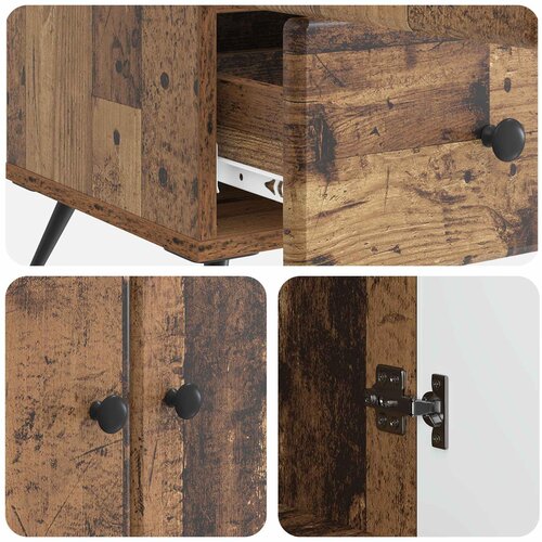  Kreveta Staro drvo 66 x 34,5 x 95 cm Konstruirano drvo Slike
