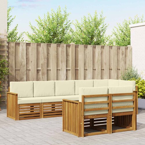  Set vanjskih sofa 8 kom. Prirodna i krem Poliester Cene