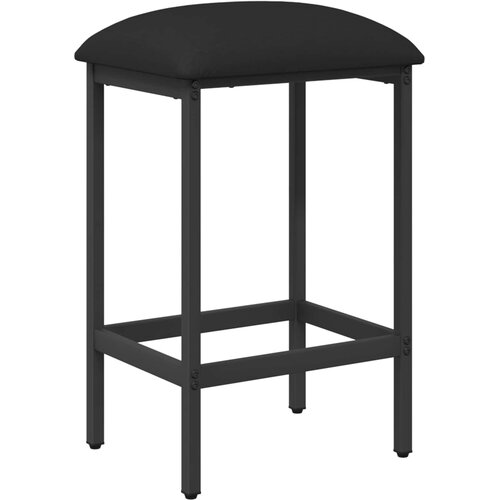  stolica Crna 40 x 32 x 74 cm Konstruirano drvo Slike