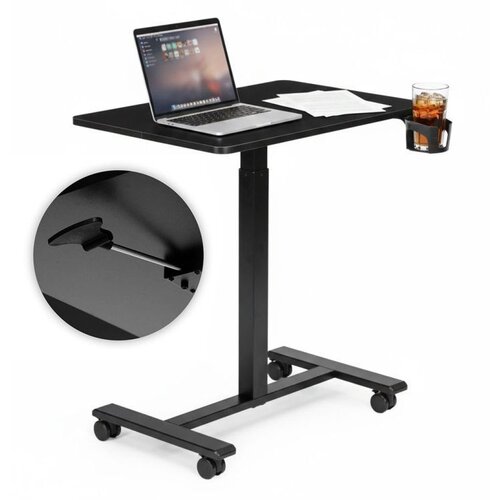 Modern Home Mobilni podesivi sto 70x48 cm Laptop sto sa podesavanjem visine 71.5&amp;ndash;112 cm Black Slike