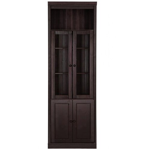 Støraa Rjava vitrina iz masivnega bora 74x223 cm Anita – Cene