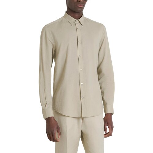 Antony Morato Srajce z dolgimi rokavi SHIRT ALICANTE SLIM FIT MMSL00759-FA401074 Bež Slike