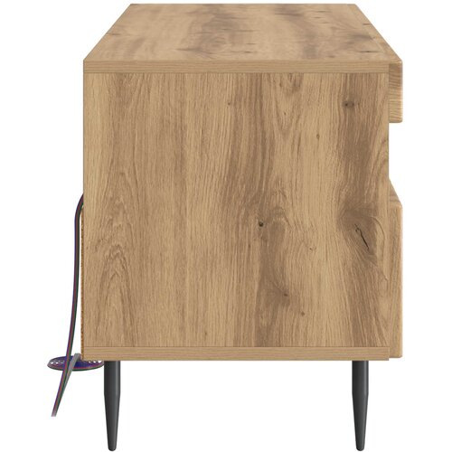  LED TV kabinet Hrast artisan Konstruirano drvo Slike
