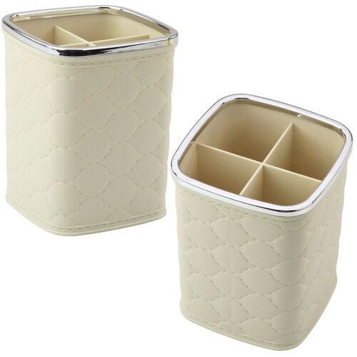  Organizator za kistove, četiri pretinca, bijeli, 12 x 9,5 cm Cijene