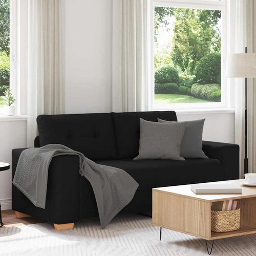  Dvosjed crne boje 180x77x82 cm tkanina Slike