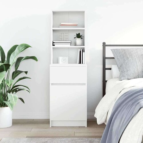 vidaXL Noćni ormarić bijeli 39x35x125 cm od konstruiranog drva Cijene
