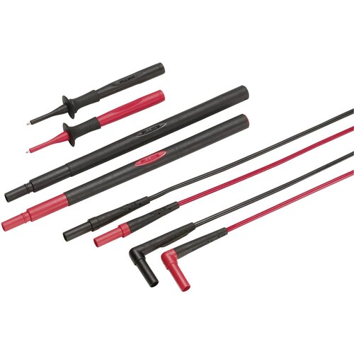 FLUKE Varnostni-merilni kabelski komplet [ testna konica\, lamelni vtič 4 mm - vtičnica 4 mm\, lamelni vtič 4 mm] rdeče barve\, črne barve TL238, (20461343) Cene