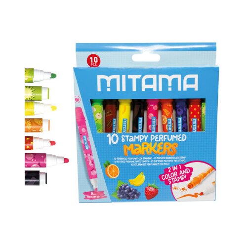 MITAMA Flomasteri mirisni sa pečatima 10/1 63962 Slike