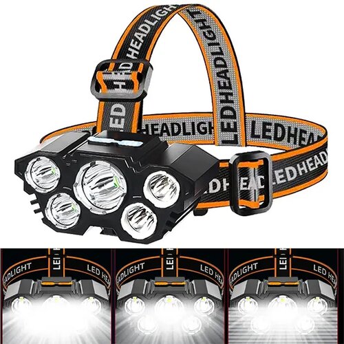  led lampa za glavu sa pet svetlosnih dioda Cene