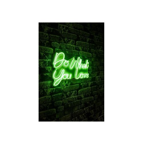 WALLXPERT dekorativna plastična led rasveta do what you love green Slike
