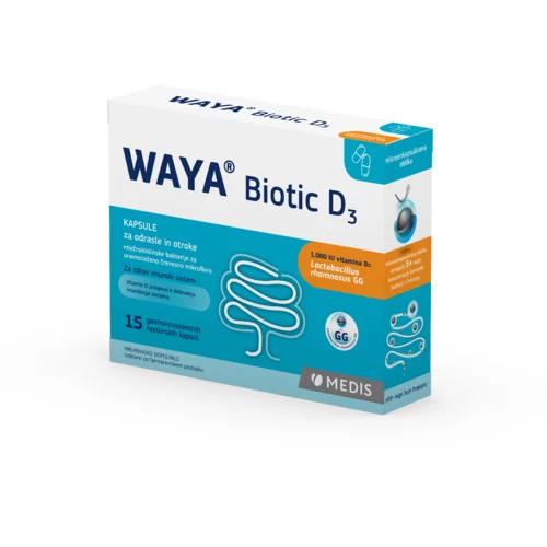 Waya Biotic D3, kapsule za odrasle in otroke