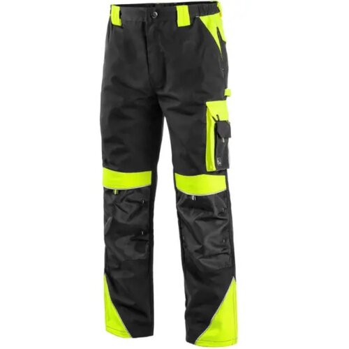 Canis Radne pantalone do struka Sirius Brighton/ crna/žuta Cene