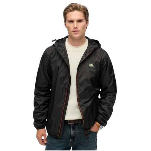 Superdry crna mu&amp;scaron;ka vetrovka Slike