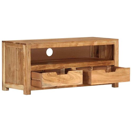  TV ormarić 88 x 35 x 40 cm od masivnog bagremovog drva Slike