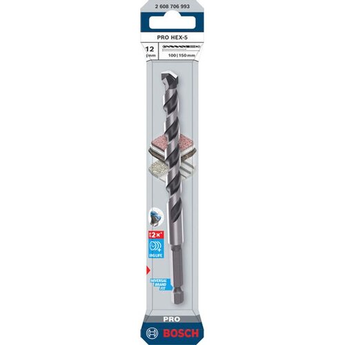 Bosch professional Svrdlo PRO HEX-5, 12 x 100 x 150 mm Slike