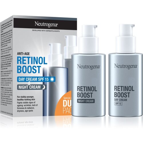 Neutrogena Retinol Boost Duo Pack darovni set dnevna krema za lice Retinol Boost dnevna krema SPF15 50 ml + noćna krema za lice Retinol Boost noćna krema 50 ml za žene Cijene