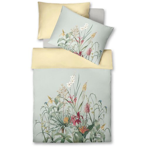 Fleuresse posteljnina bed art 140/200 cm mako saten rdeča, temno rumena, olivno zelena , žajbljevo zelena Cene