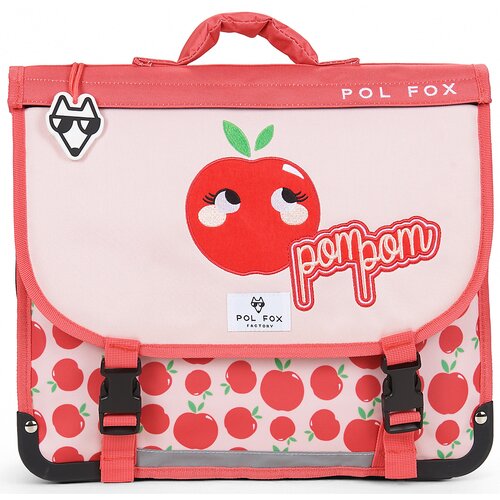 Pol Fox &amp;Scaron;olska torba CARTABLE 38 CM POMPOM Rdeča Slike
