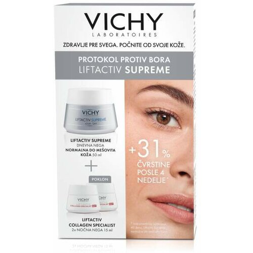 Vichy liftactiv supreme krema za normalnu i mešovitu kožu lica, 50 ml promo Cene