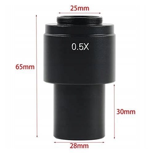 Rosfix REDUKTOR POVEČAVE 0.5X &ndash; C-MOUNT 25 MM, STEKLENA OPTIKA, WD 200&ndash;240 MM | ZA ODM-180X | INSPEKCIJA PCB IN SMD, (5000073648) Cene