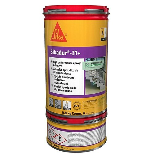 Sika Dvokomponentna (2K) epoksidna smola za lepljenje dur -31+ (1,2 kg, Siva) Slike
