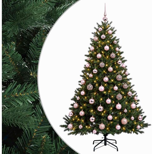  Umjetno božićno drvce s kuglicom 180 cm 300 LED lampica Cene