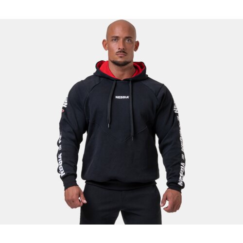 NEBBIA Muški duks Hoodie Black Slike