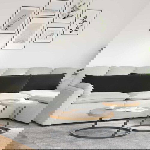 vidaXL Blazine za kavč 2 pcs Črna 200 x 40 cm Žametna tkanina Cene