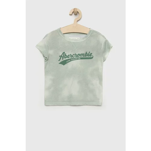 Abercrombie & Fitch Dječja majica kratkih rukava boja: zelena