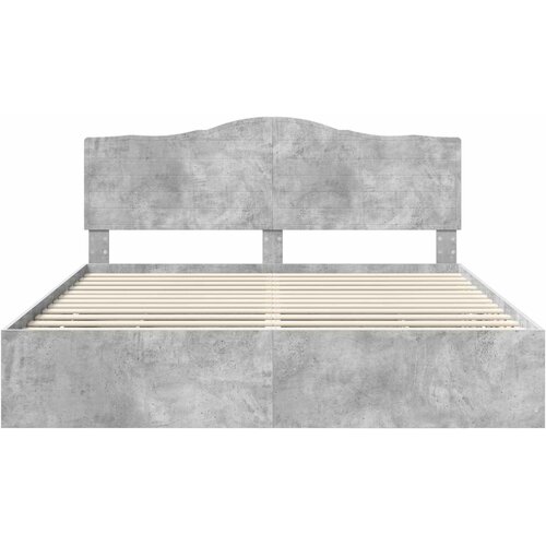  Krevetna konstrukcija s ladicama Betonska siva 180 x 200 cm Slike
