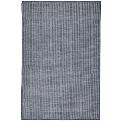 Vanjski tepih ravnog tkanja 120 x 170 cm plavi Cijene
