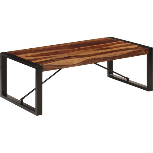  Stolić za kavu od masivnog drva akacije 120 x 60 x 40 cm Slike