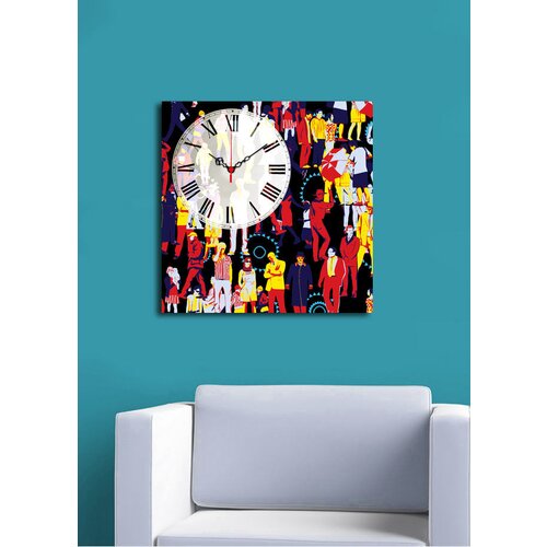 Wallity zidni sat 4545CS-48, 45x45 cm Slike
