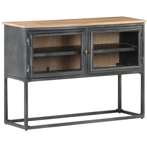 The Living Store Komoda siva 100 x 30 x 70 cm od masivnog bagremovog drva Cijene