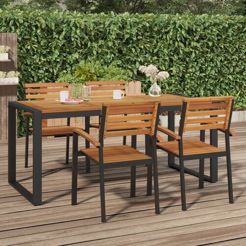 vidaXL vrtni stol s u-nogama 180 x 90 x 75 cm od masivnog drva bagrema Cijene