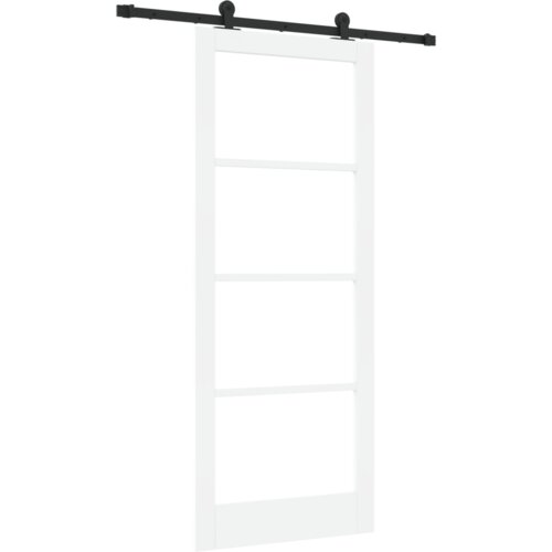 vidaXL Drsna vrata s kompletom strojne opreme "ORKDAL" Bela 86x211 cm Cene