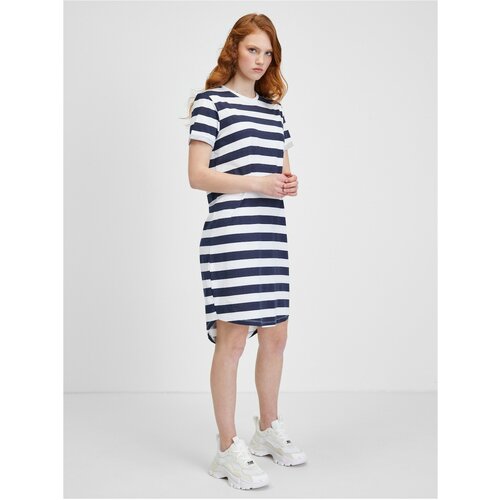 Only White-blue striped dress May - Women Slike