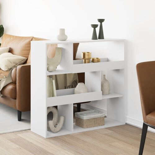 vidaXL Knjižna omara bela 100x33x94,5 cm inženirski les Cene