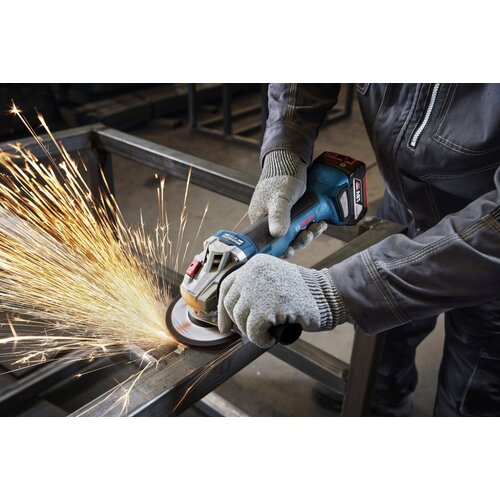 Bosch Akumulatorska ugaona brusilica GWS 18V-8, 125mm, 2x4,0Ah + punjač + kofer 06019N9020 Slike