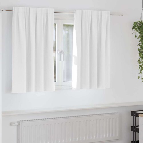  Zavjese sa zavjesama 2 pcs Svijetla bijela Poliester Cijene
