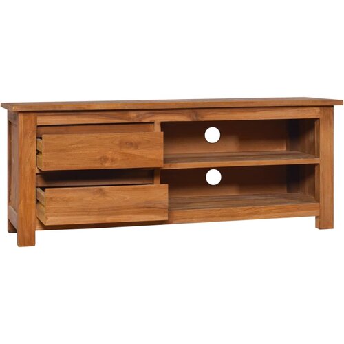 Maison Chic TV omarica - TV stojalo - Televizijska omarica 100x30x40 cm trdna tikovina, (21699935) Slike