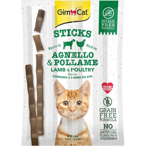 Gimcat Pribolj&scaron;ek Sticks z jagnjetino in perutnino 20 g Cene
