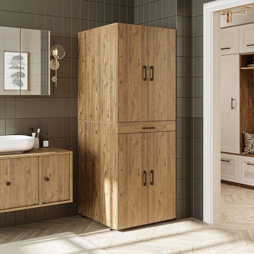 Hanah home 2579 ormarić za veš mašinu 70 × 185,3 × 67 cm, atlantski bor Cene