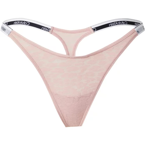 Calvin Klein Underwear Tanga gaćice svijetlosiva / rosé / crna / bijela
