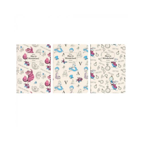 Grupo Erik Editores S. L. Alice in Wonderland, Disney - Agenda set 3 - Disney, Alice In Wonderland, A6 Slike