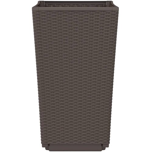  Vrtne sadilice 4 kom smeđe 32,5 x 32,5 x 57 cm od PP-a Slike