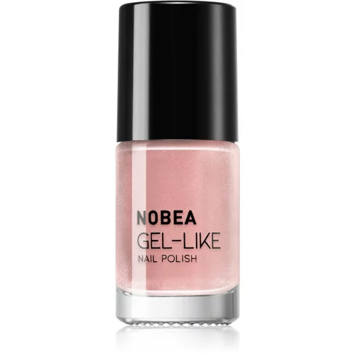 NOBEA Metal Gel-like Nail Polish lak za nohte z gel učinkom odtenek Shimmer pink N#77 6 ml